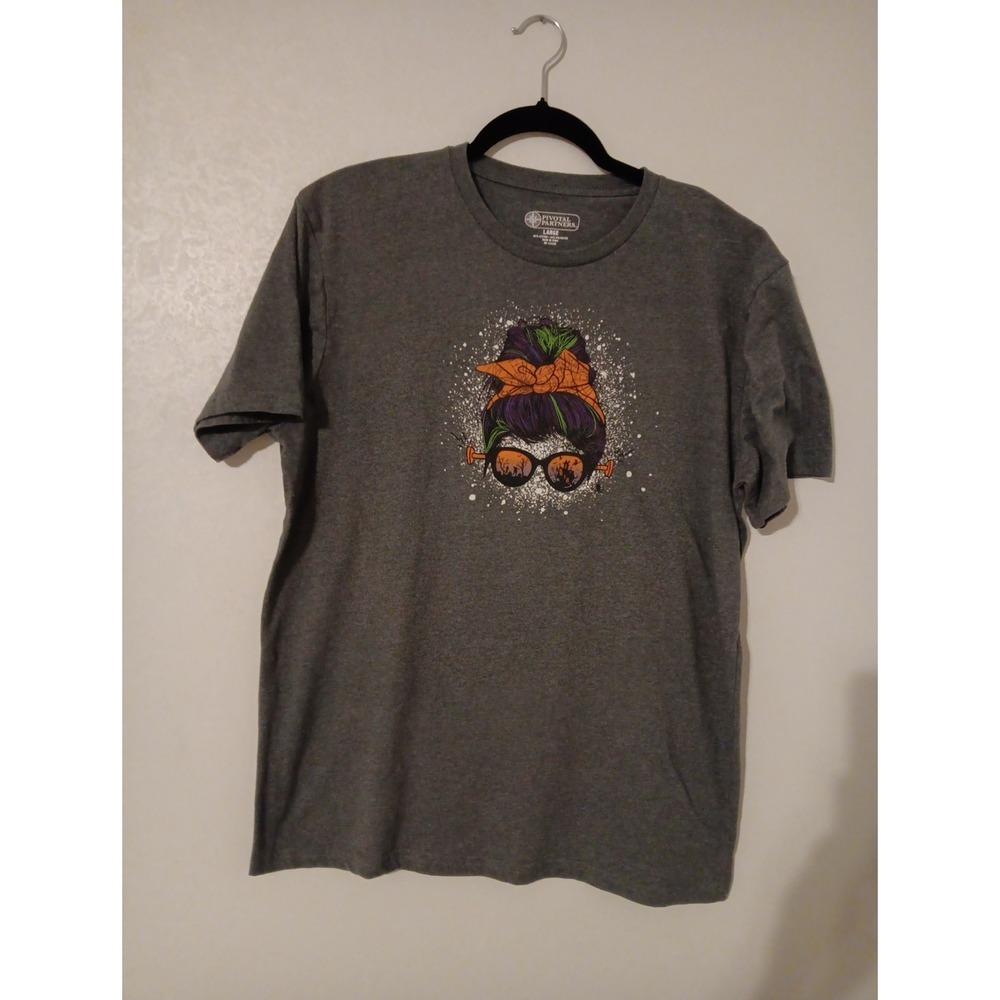 Pivotal Parteners T-Shirt  Women's  Gray Halloween Spooky Frankenstein  Seasonal